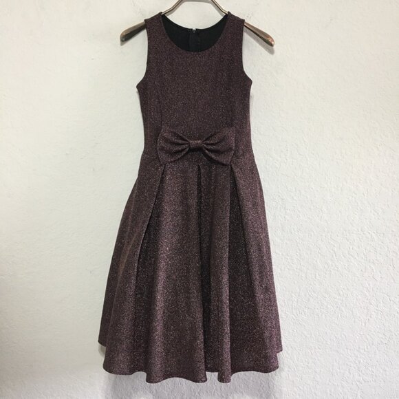 Good Girl USA Other - Good Girl USA Puff Skirt Party Dress Youth 14  fit and flare Burgundy Glitter